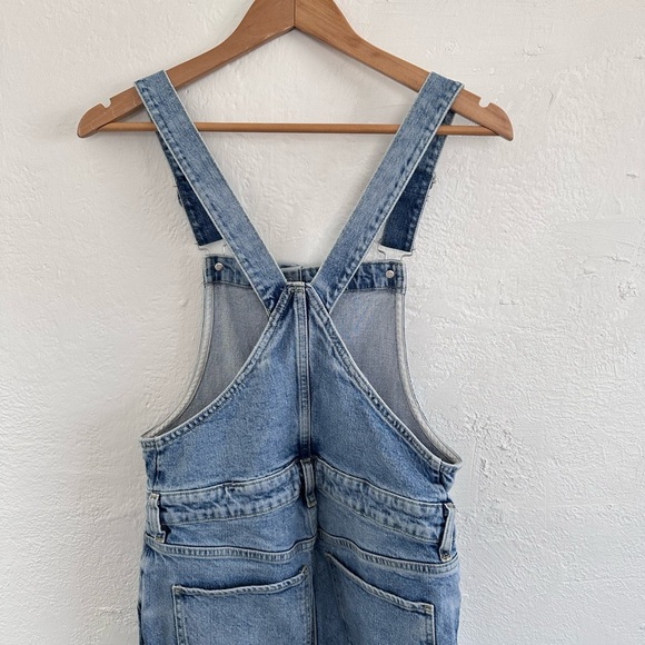 Free People We The Free Shelby Overall in Light Wash - Picture 6 of 8